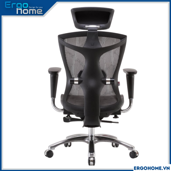 Ghế lưới Ergonomic Công thái học SIHOO V1 Ergohome, ghế làm việc xoay văn phòng điều chỉnh nâng hạ lưng bảo vệ cột sống, ngả 140 độ, form ghế to, thoải mái, bảo hành 3 năm