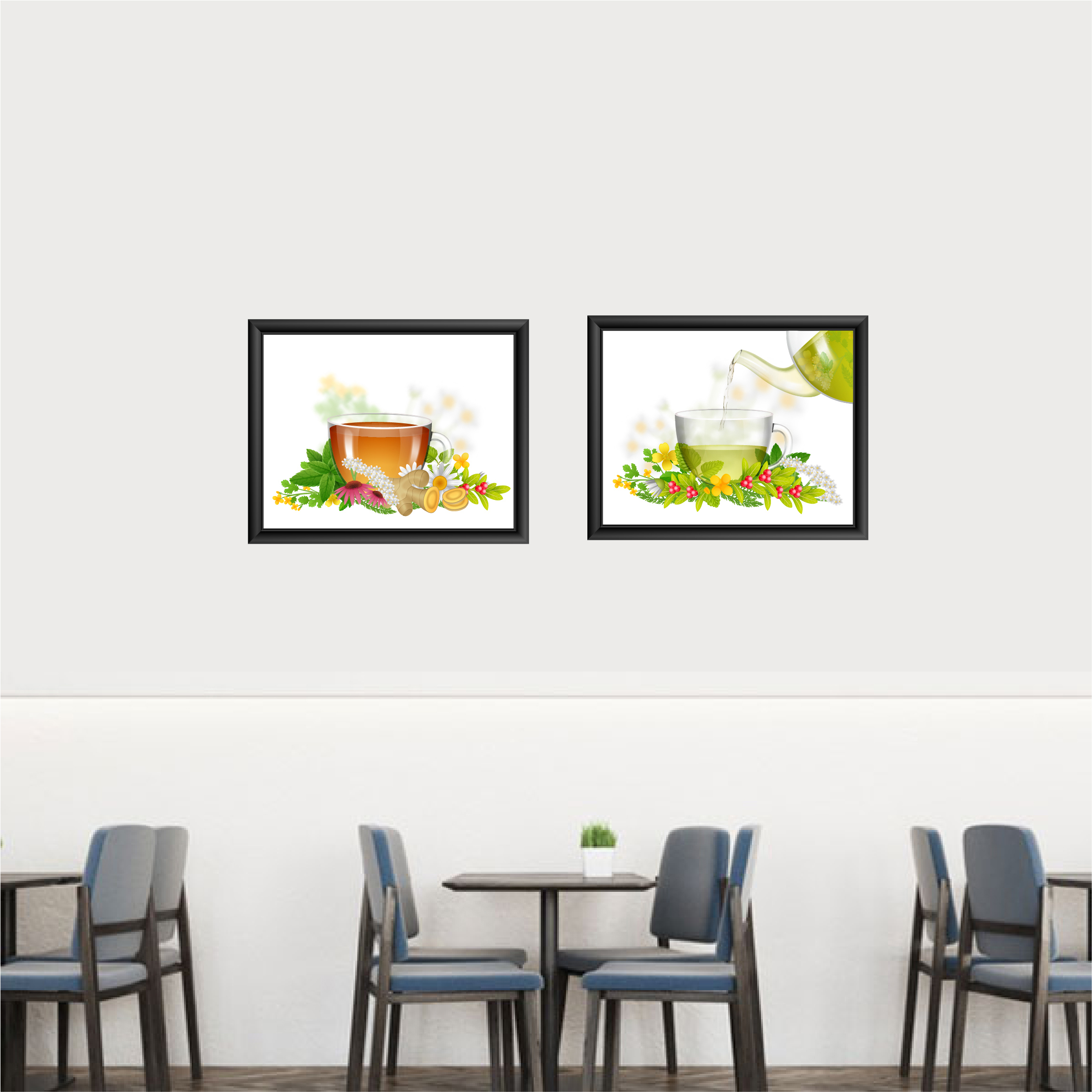 Decal COMBO trang trí quán số 12