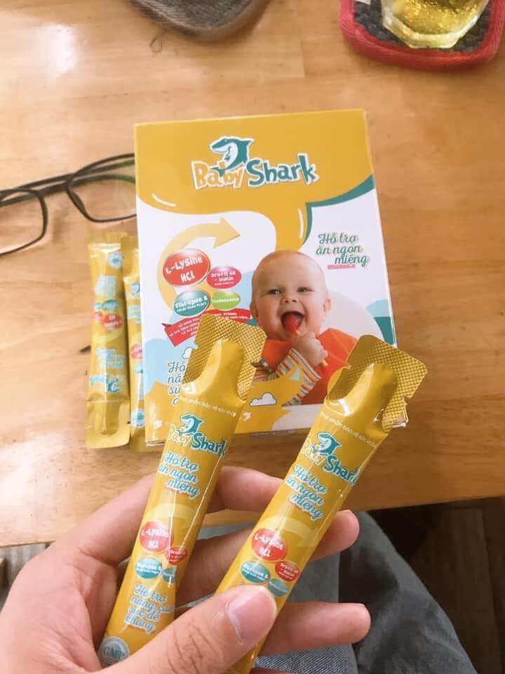 Siro Cá Mập Gold X2 - Baby Shark - Siro cho trẻ biếng ăn táo bón (30 gói x 10ml)