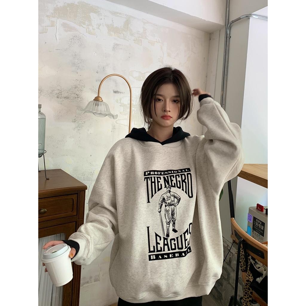 Áo sweater Unisex NEGO áo hoodie form rộng Hàn Quốc - Áo nỉ siêu dày tay form rộng unisex cho cả nam nữ