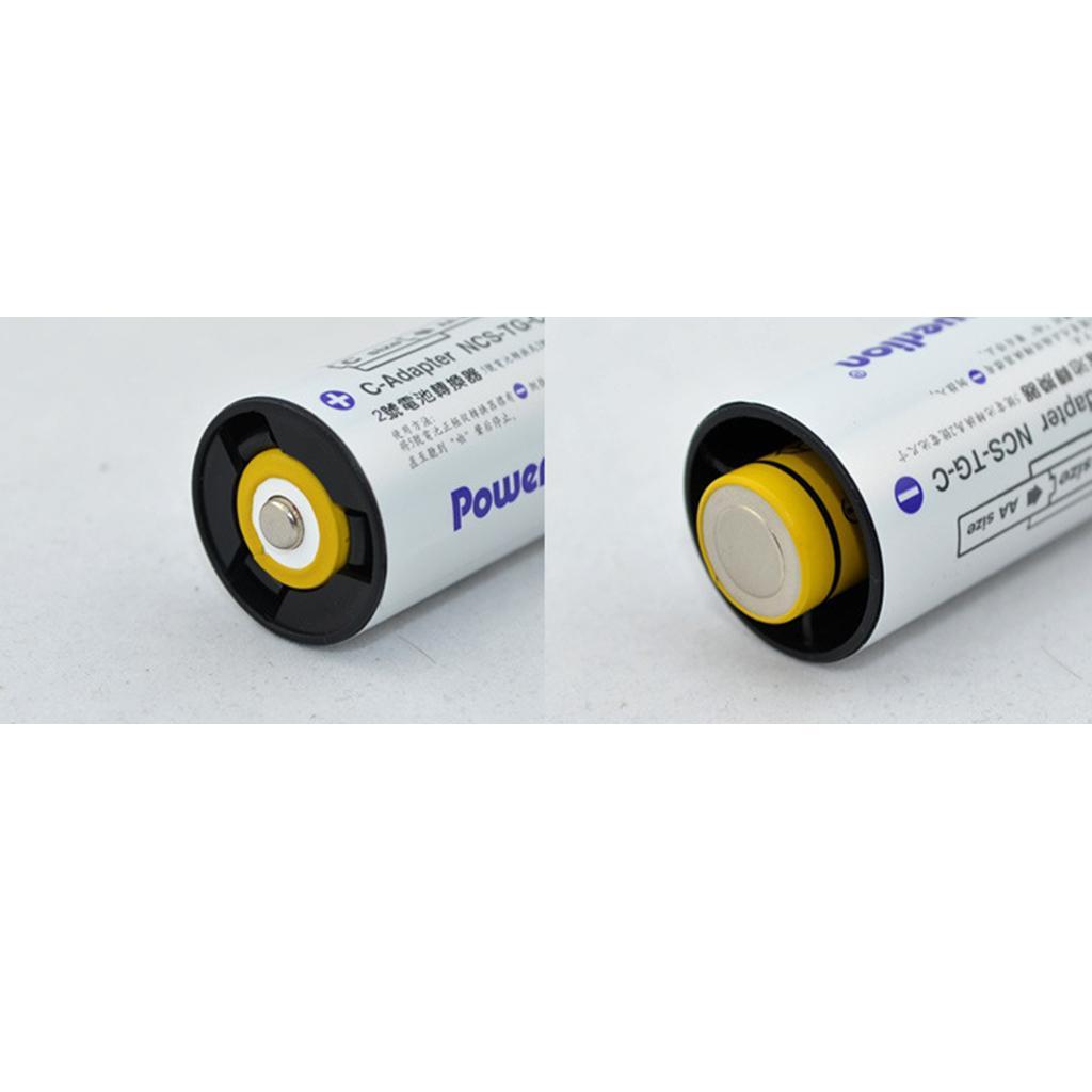 AA To C Battery Adapter Converter AA To Parallel Battery Holder,