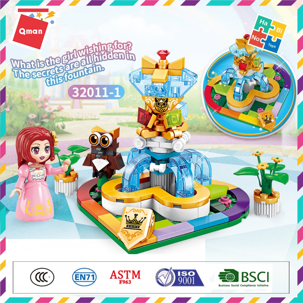 Bộ Lắp Ghép Đồ Chơi Cho Bé Gái Qman Giấc Mơ Về Hoa Và Cầu Vồng 32011 Cho Trẻ Từ 6 Tuổi Gồm 4 Hộp