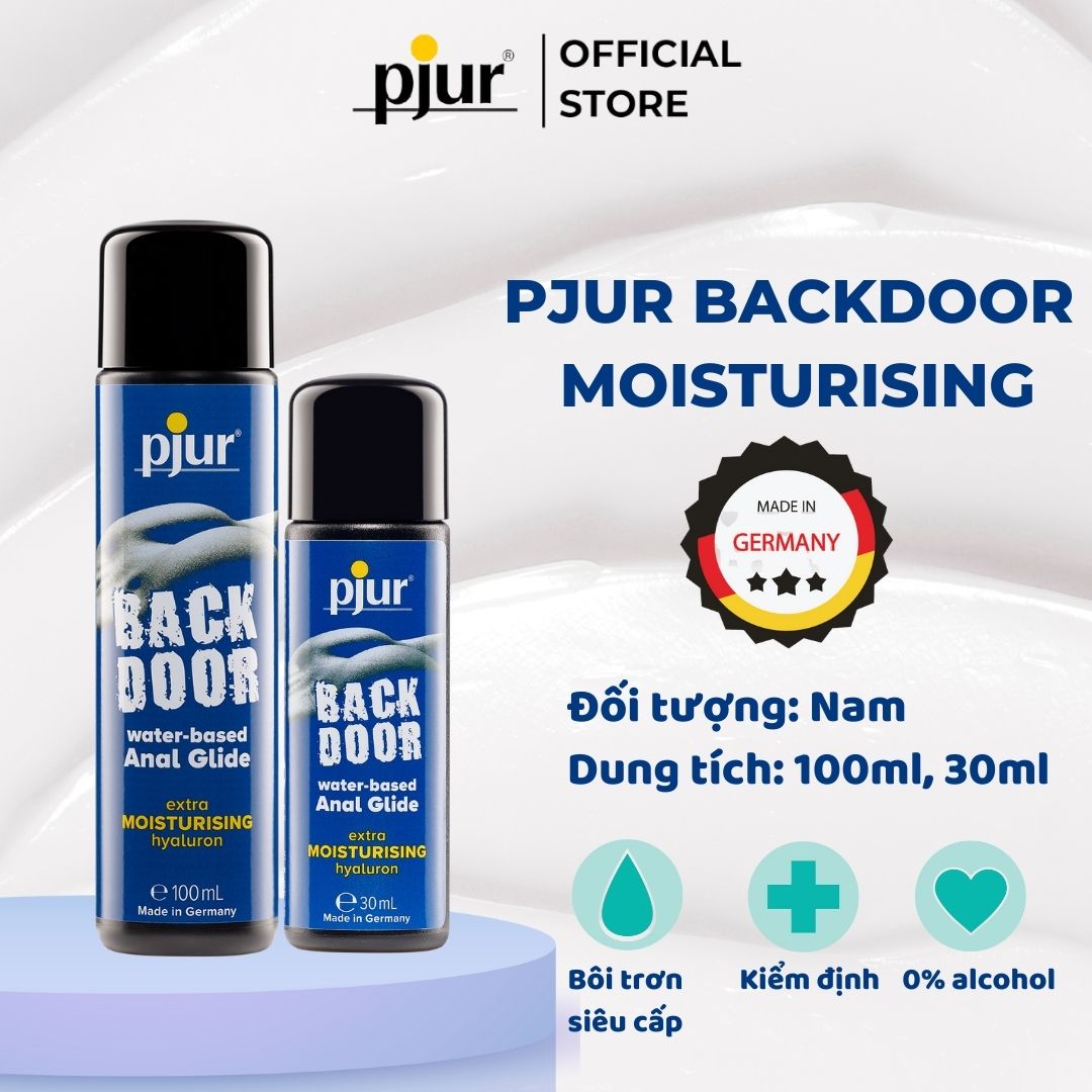 Gel bôi trơn cho quan hệ đường hậu Pjur Backdoor Moisturising Anal Glide 100ml cấp ẩm tốt làm dịu da an toàn