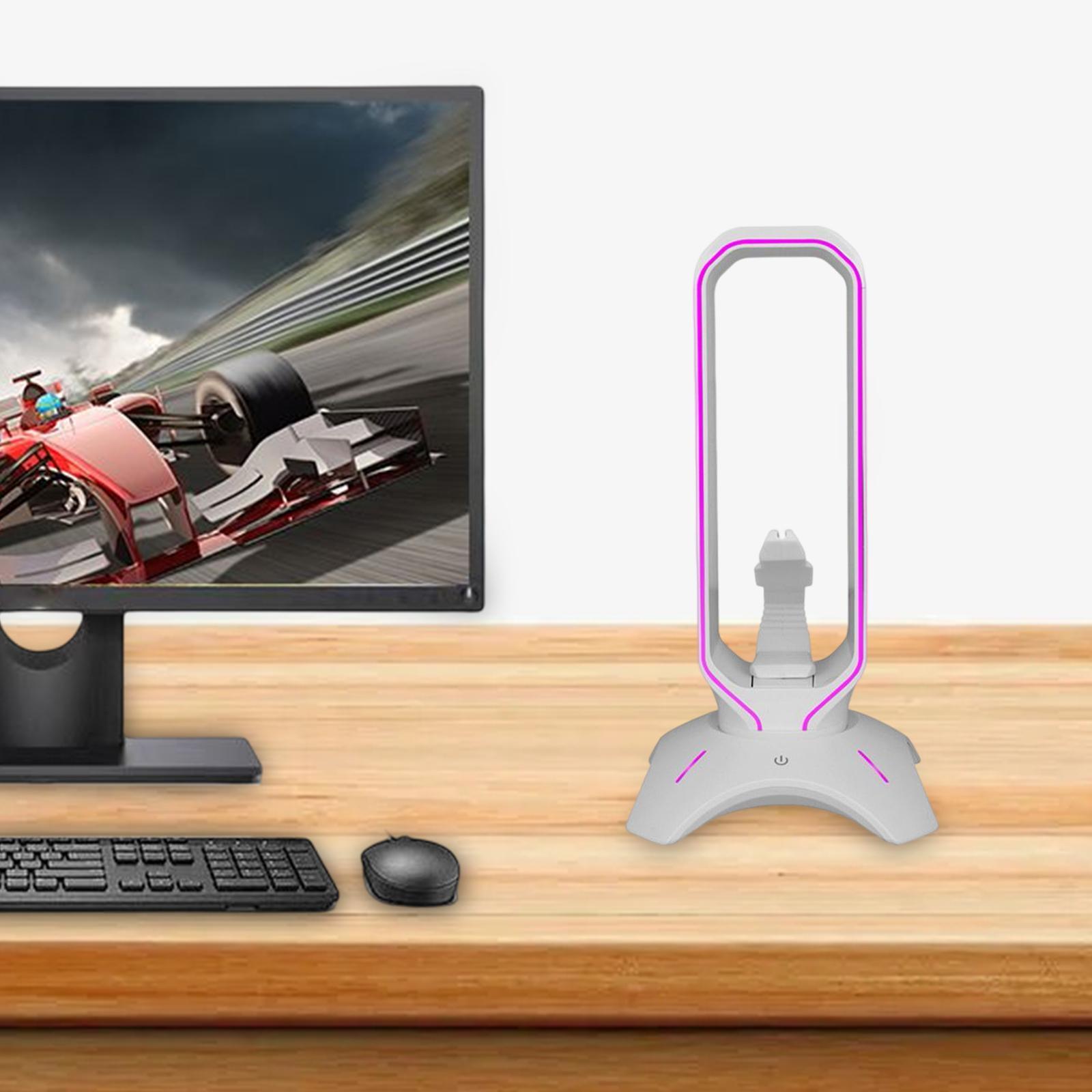Headset Holder Earphone Stand RGB Light PC Accessories for All Headsets