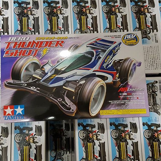 Ô tô đồ chơi trẻ em - An Toàn - Xe đồ chơi lắp ráp Aero Thunder Shot mini4wd - nhựa ABS cao cấp - phát triển trí tuệ cho trẻ