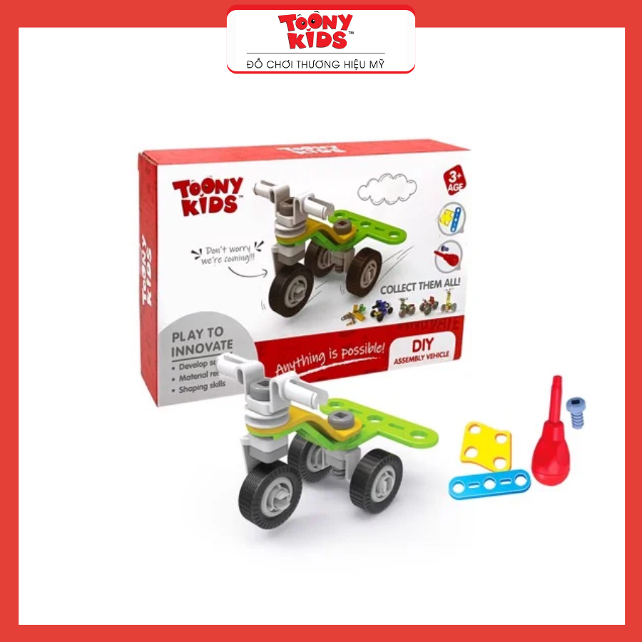 Đồ Chơi Xe Lắp Ráp TOONYKIDS Cho Bé - DIY ASSEMBLY VEHICLE TN024