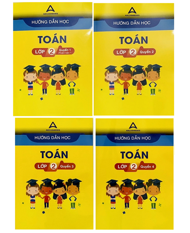 Sách - Combo 4c Hướng dẫn học toán + hướng dẫn giải chi tiết toán lớp 2 ( mới nhất )