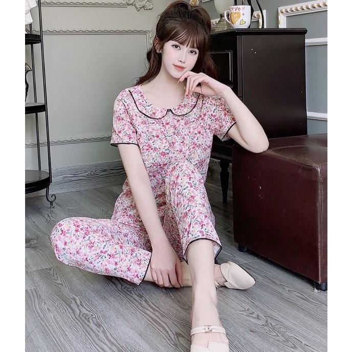 Đồ bộ mặc nhà cao cấp chất lụa hàn