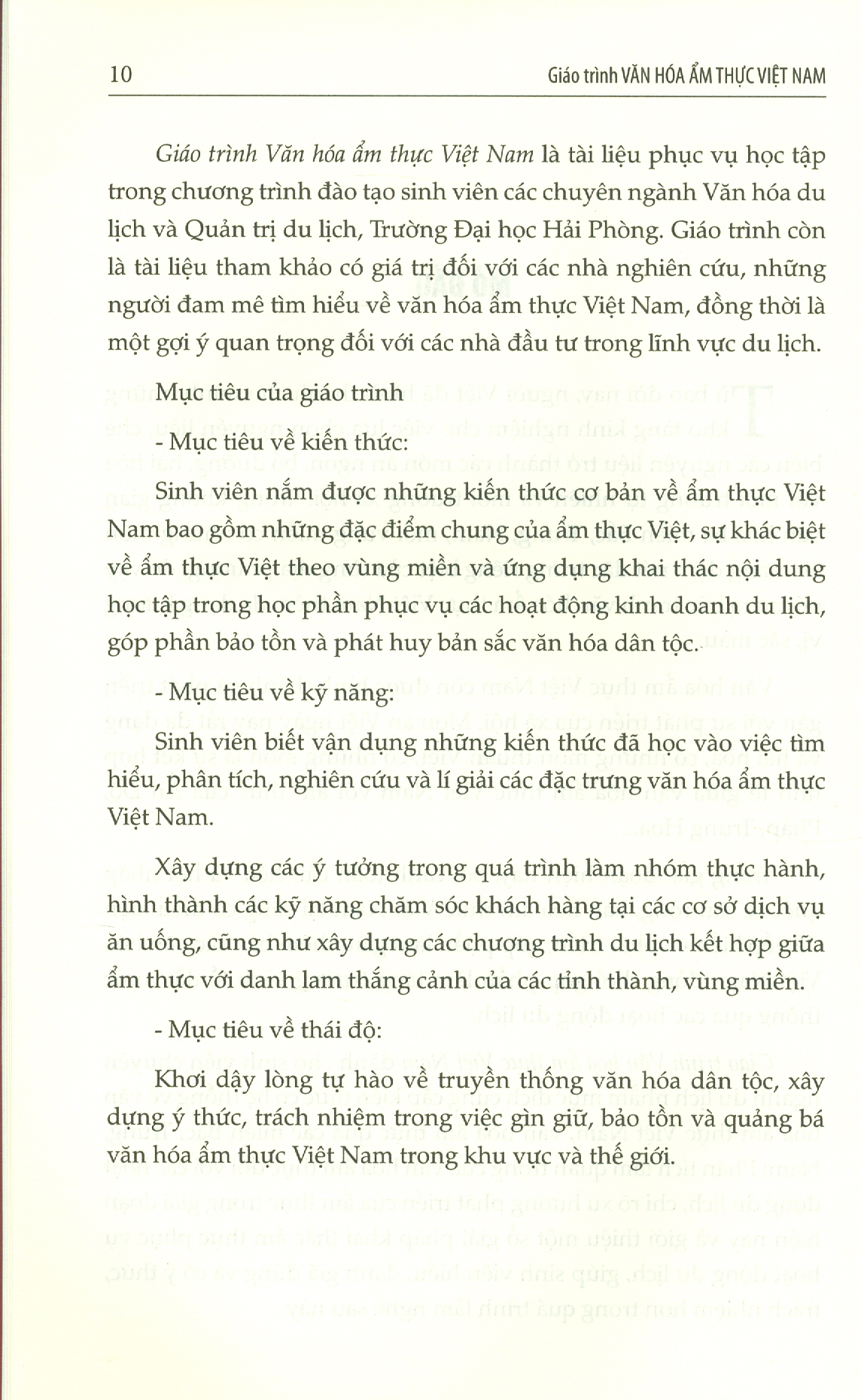 Giáo Trình Văn Hóa Ẩm Thực Việt Nam (Dùng cho sinh viên Văn hóa du lịch và Quản trị dụ lịch)