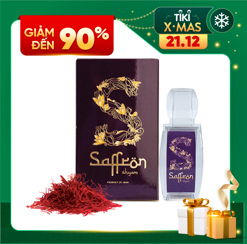 Nhụy Hoa Nghệ Tây Saffron Shyam &quot;Xanh&quot; hộp 1gr