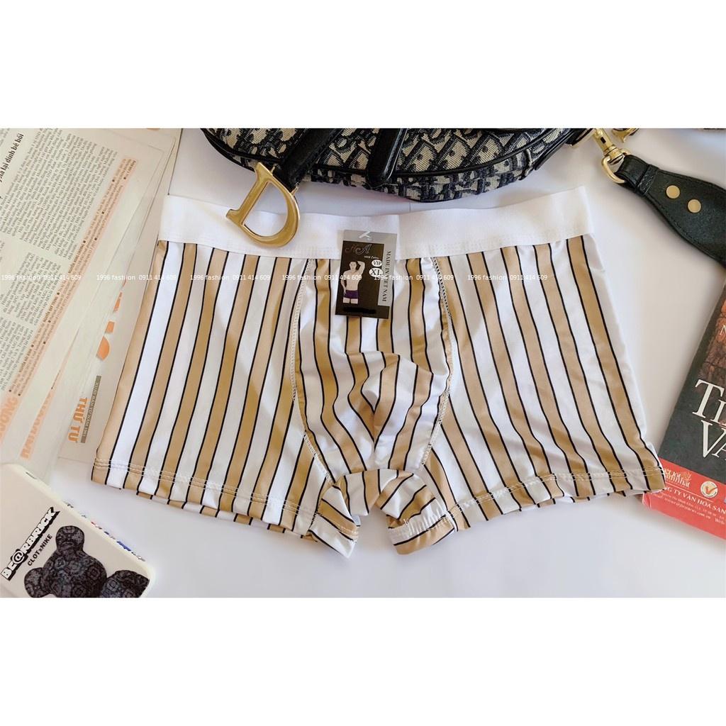 Hộp 4 quần sịp nam thun lạnh mềm mại quần lót nam đùi co dãn 4 chiều nhiều màu đẹp - NIKKO