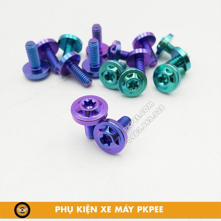 Ốc Titan GR5 6ly Đầu Sao Gắn Dàn Áo, Ốp Pô, Cacte Sên,...