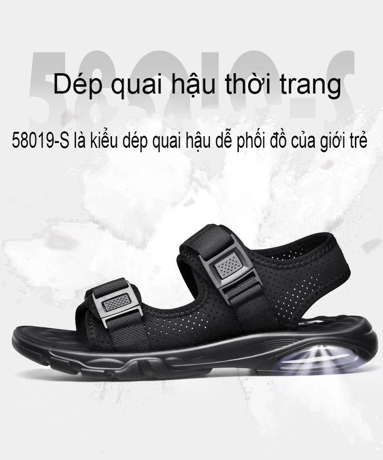 Giày quai ngang nam dép quai hậu thời trang đế mềm thoáng khí êm phiên bản Hàn Quốc mã 58019-SA