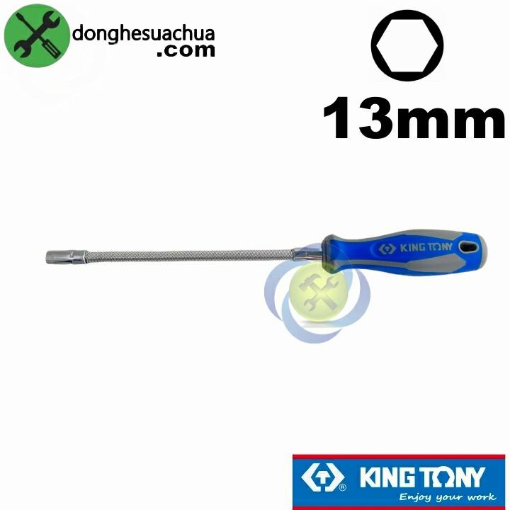 Cán vít vặn ốc lò xo đầu lục giác 13mm dài 190mm Kingtony 1453-13