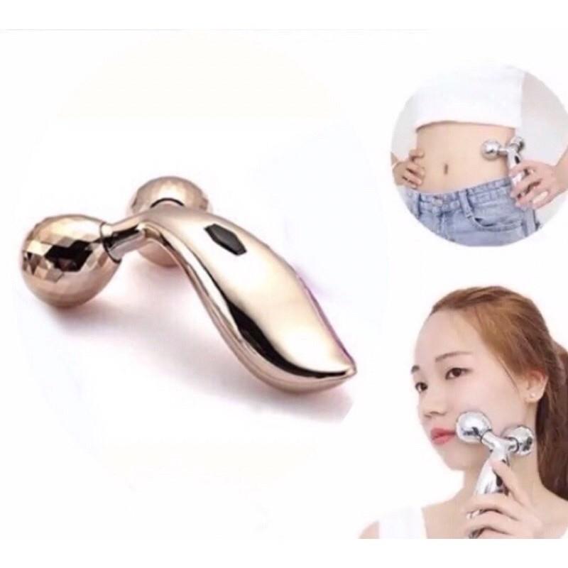 (Tổng kho) Con Lăn massage mặt, thanh lăn matxa 3D cao cấp Massage cơ thể: mặt, cánh tay, chân, mông và lưng