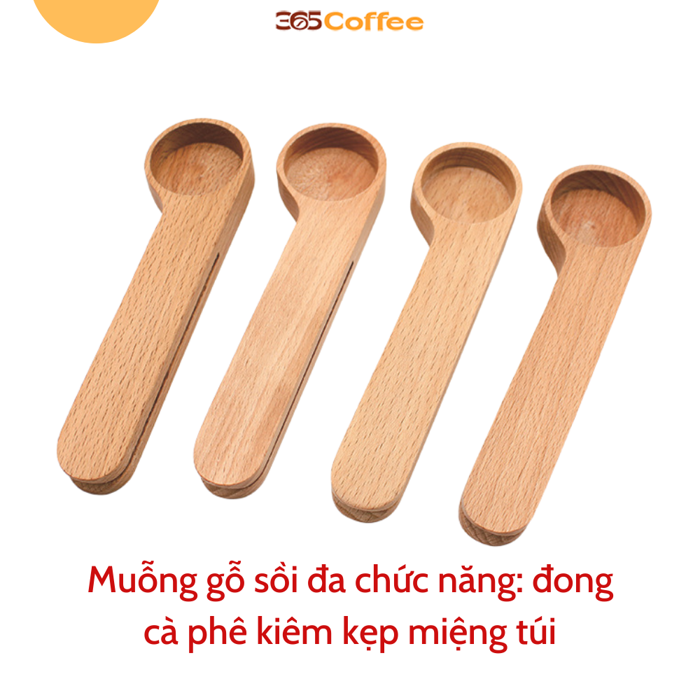 Muỗng gỗ đong cà phê đa năng, muỗng định lượng cà phê