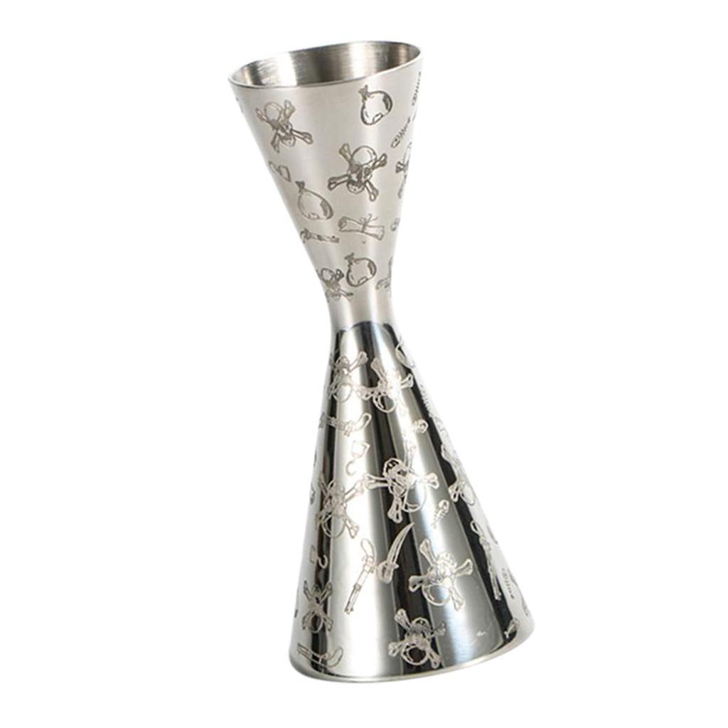 Cocktail Jigger Bartender Tool Liquor Measuring Cup Stainless Steel 1oz/2oz