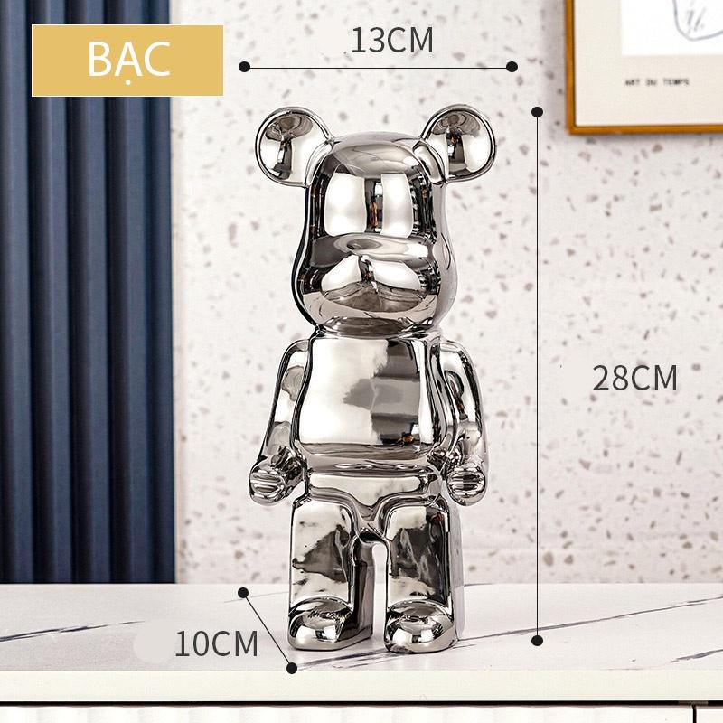 Tượng Gấu – Bearbrick11, tượng trang trí, trang trí bàn, quà tặng decor