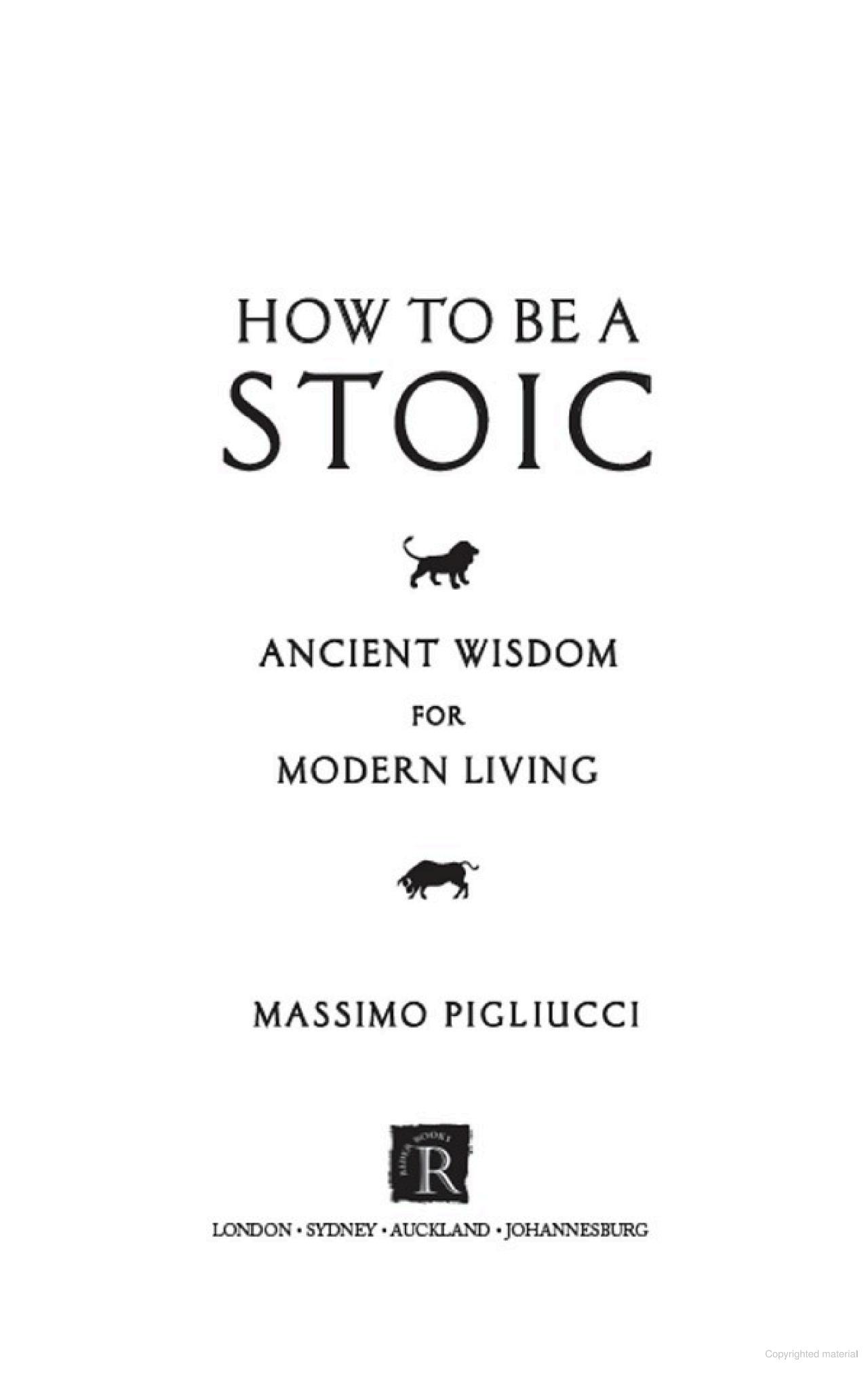 Sách ngoại văn: How To Be A Stoic