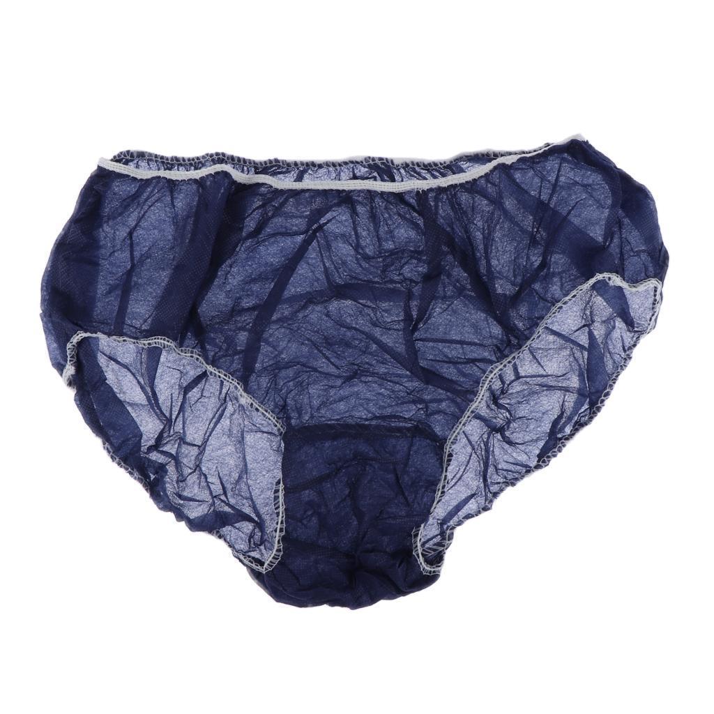 Useful 100 Pieces Non Woven Underwear Panties for Hotel Hotel Travel Blue