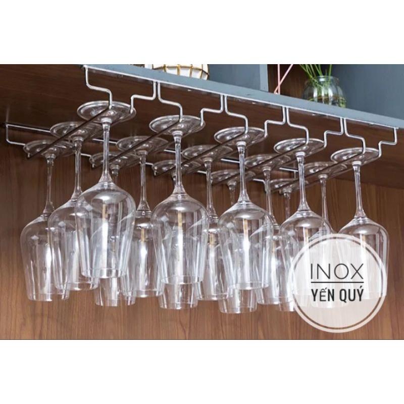 INOX 304 GIÁ KỆ TREO LY SÂU 18CM  3/4/5/6/7 HÀNG CHẤT LIỆU BẰNG INOX 304