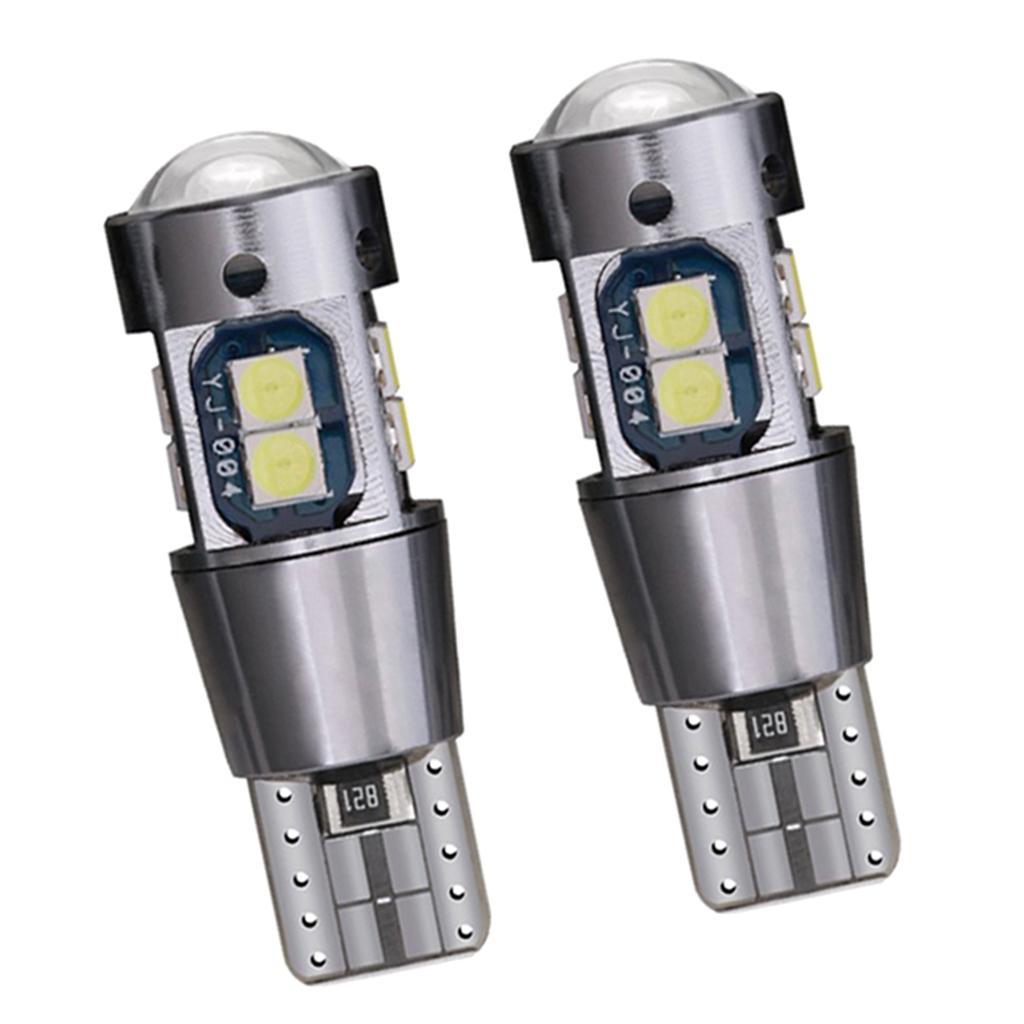 Pair T10-3030-10SMD 6000K White 1200LM LED Reading Light Bulbs Kit