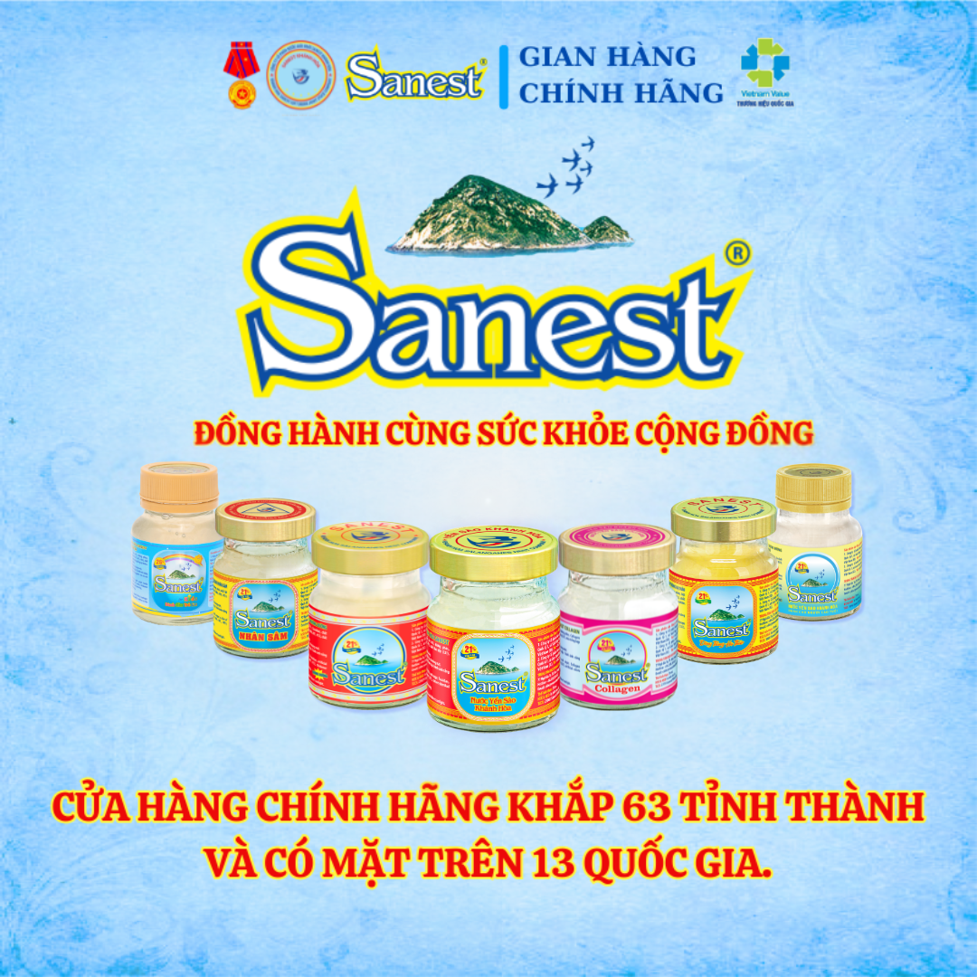 NEW [ Combo 60 lọ] Nước Yến sào Khánh Hòa Sanest 21% - Nhân Sâm