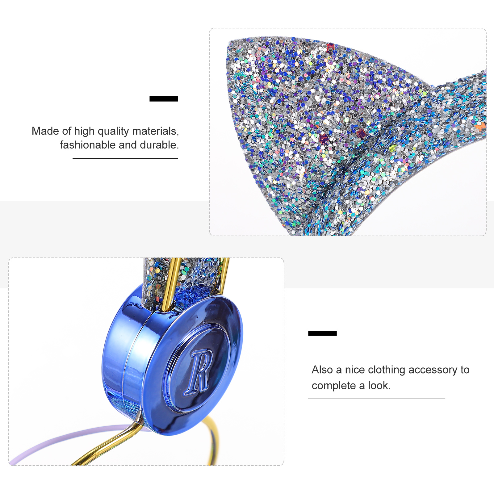 Chơi Game Có Dây Tai Nghe Sừng Mèo Hình Dạng Tai Có Dây 3.5Mm Headphone Máy Tính
