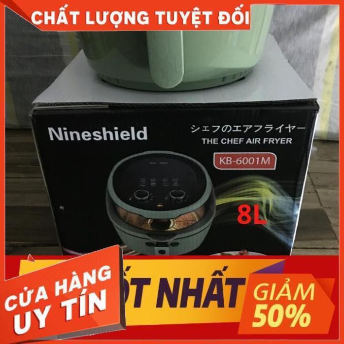 Nồi chiên không dầu 8L Nine Shield KB-6001 ( nồi cơ ) Siêu to Màn hình led