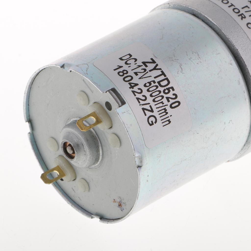 XD-37GB520 DC12V 10W 50RPM Micro Gear Motor High Adjustable Speed