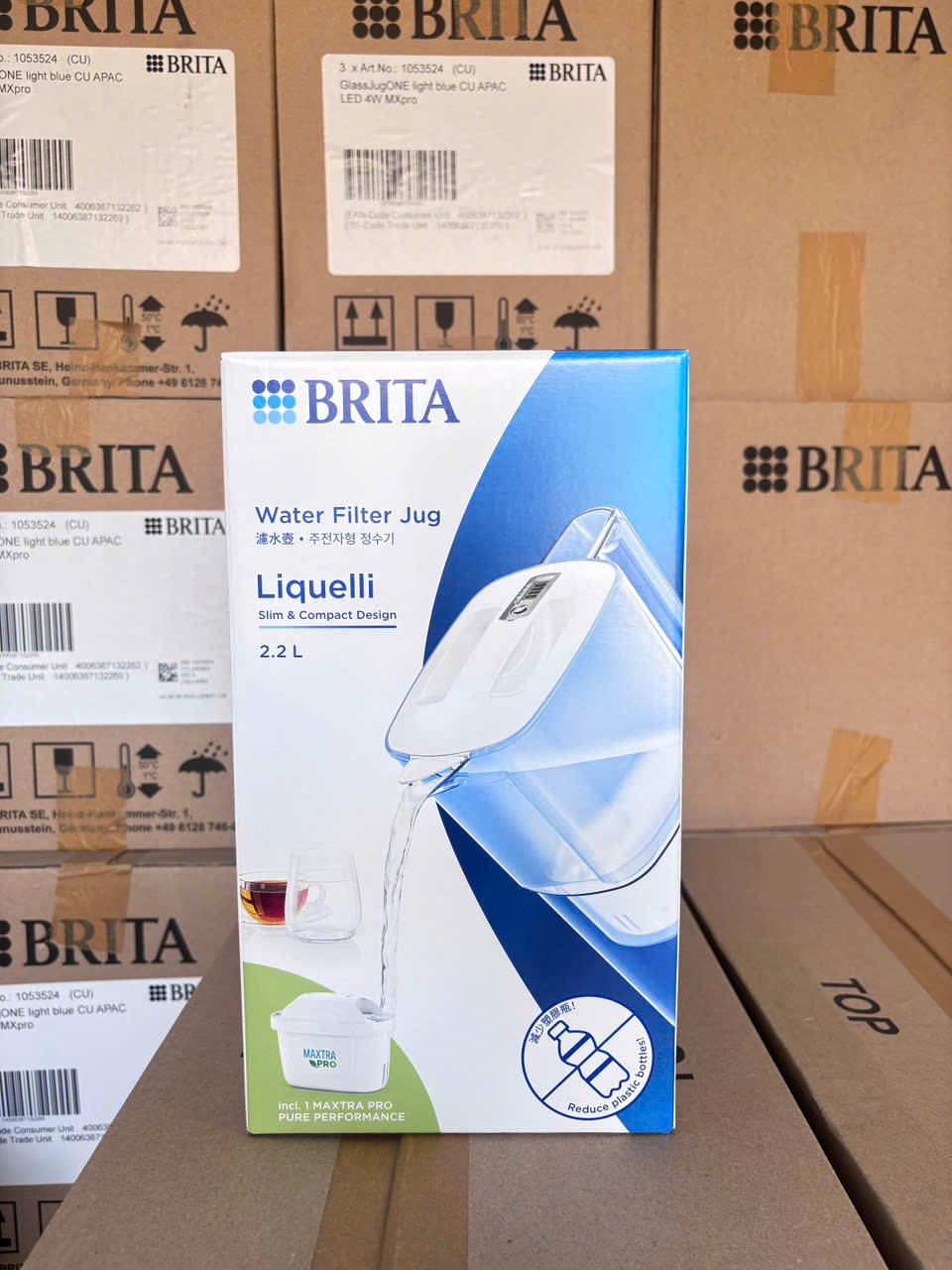 Bình lọc nước BRITA Liquelli White 2.2L (có sẵn 1 lõi lọc Maxtra Pro 150L)