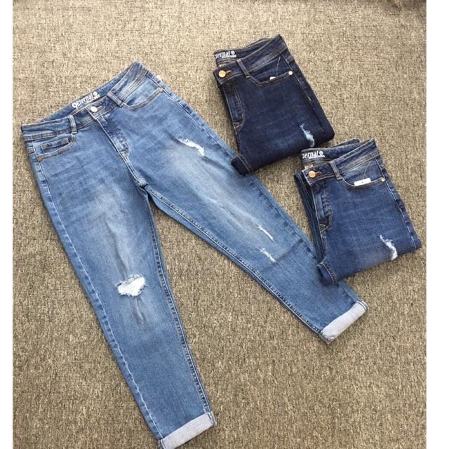 QUẦN BAGGY RÁCH NHẸ 9 Tấc mới