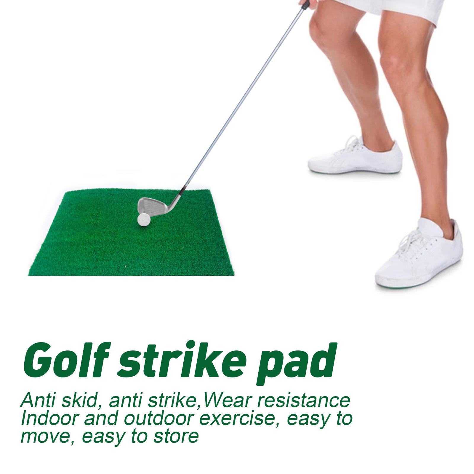 Golf Hitting Mat Portable Residential Practice Grass Mat Beginner Swing Detection Mat Golfer for Indoor & Outdoor