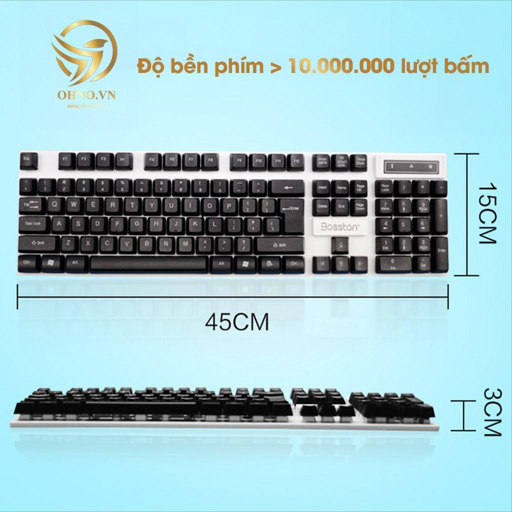 Bộ Bàn Phím Chơi Game Bosston 808 Keyboard Bàn Phím Gaming Cơ Máy Tính Led Có Dây RGB Gaming – OHNO Việt Nam