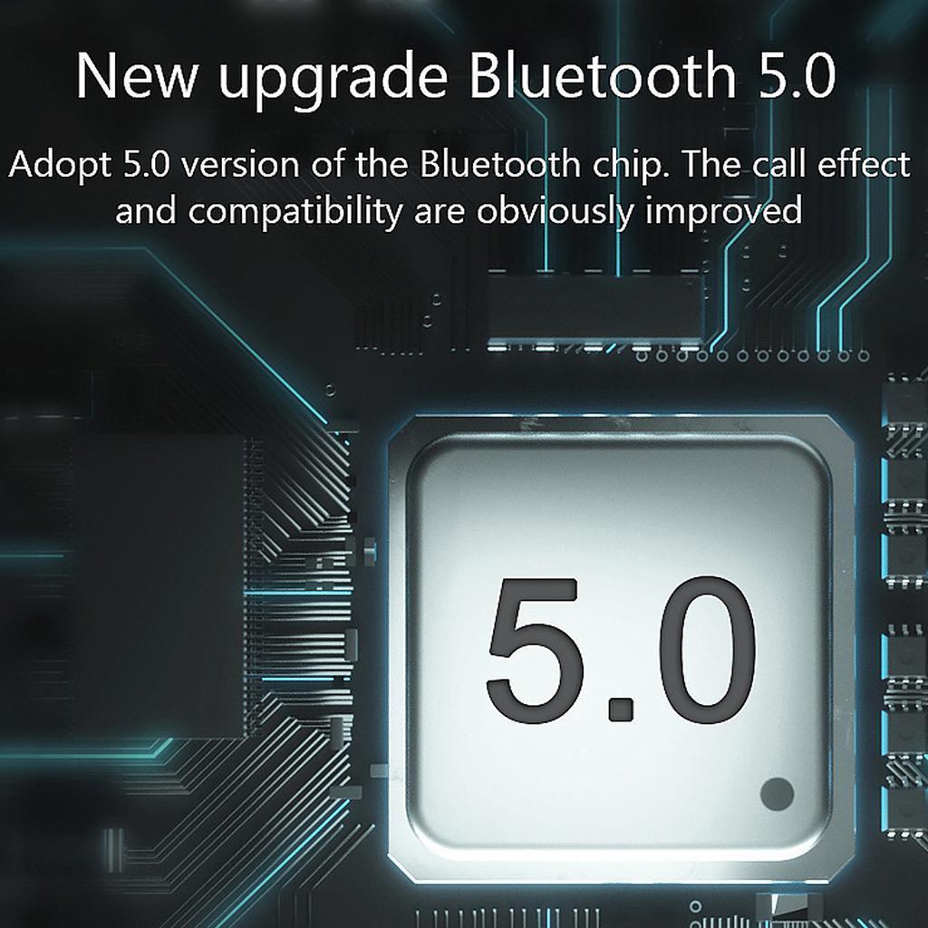 2x 5.0 Wireless Earphones Headphones  Earbuds Headset Black