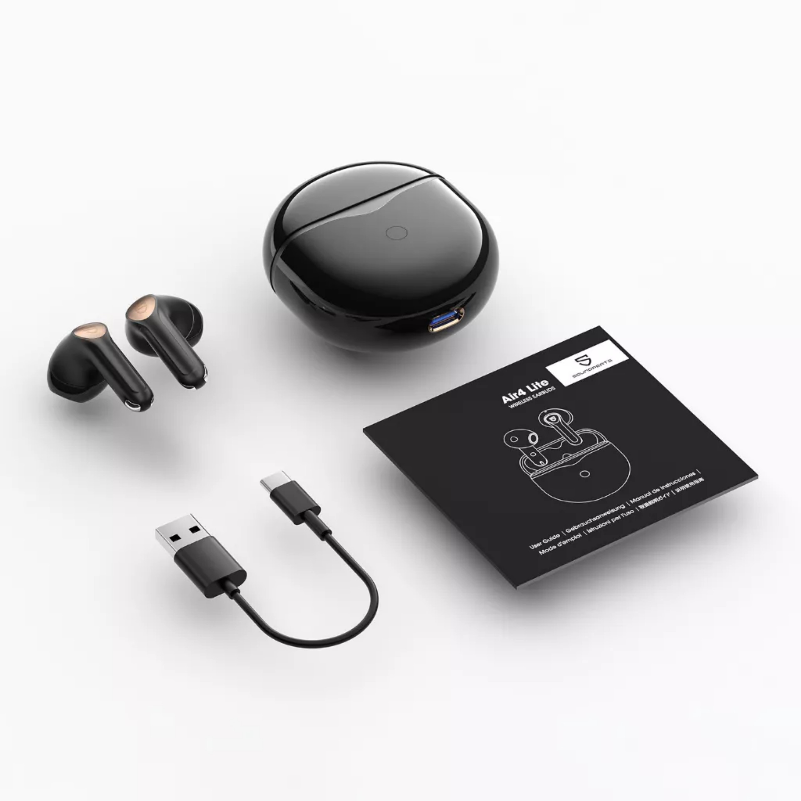 Tai Nghe True Wireless SoundPEATS Air4 Lite Hires Audio, LDAC, 6Mic, Bluetooth 5.3 - Hàng Chính Hãng