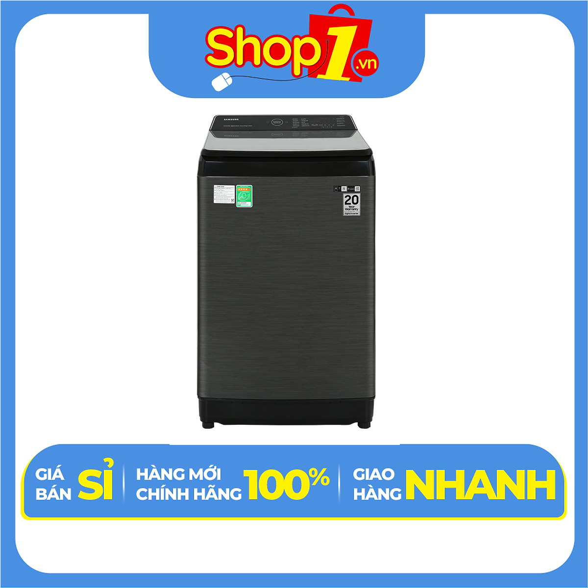 Máy giặt Samsung Inverter 12 kg WA12CG5886BV/SV - Hàng Chính Hãng - Chỉ Giao Hà Nội