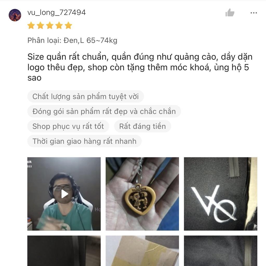 Quần tập gym nam dài DO GYM SHOP logo thêu, thun poly 4 chiều thoáng mát