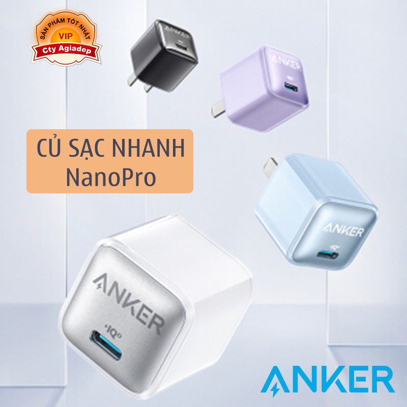 Củ sạc NanoPro 20W PD IQ sạc nhanh hàng hiệu xịn