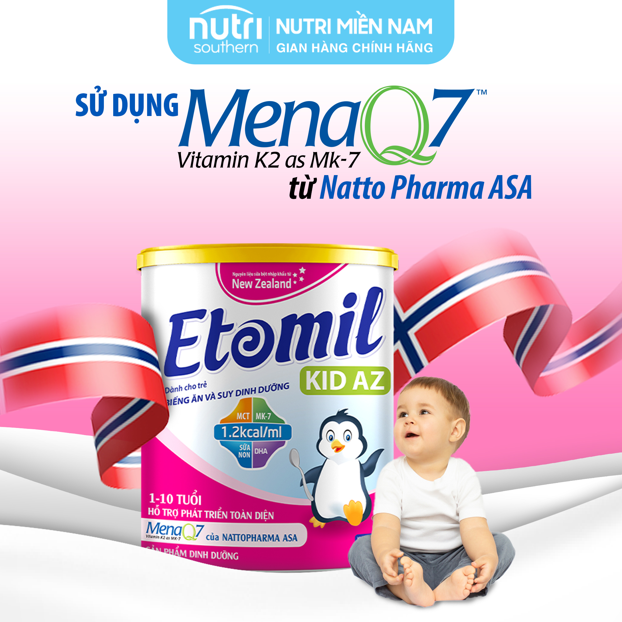 [COMBO 2 HỘP] Sữa Tăng Cân Cho Bé ETOMIL KID AZ Mỗi Hộp 900G - Bù Đắp Năng Lượng Và Dưỡng Chất Cho Trẻ Biếng Ăn, Nhẹ Cân