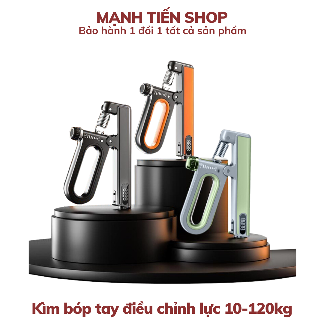 Hình ảnh Kìm Bóp Tay, Kìm Tập Cơ Tay Dụng Cụ Tập Gym Tại Nhà Điều Chỉnh Lực Có Đếm 10-120kg