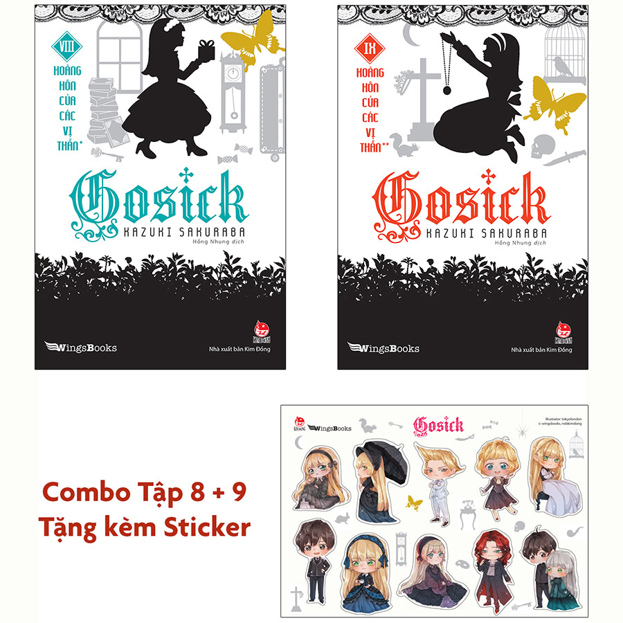 Combo GOSICK - Tập 8 + 9 [Tặng 02 Bookmark + 01 Sticker]