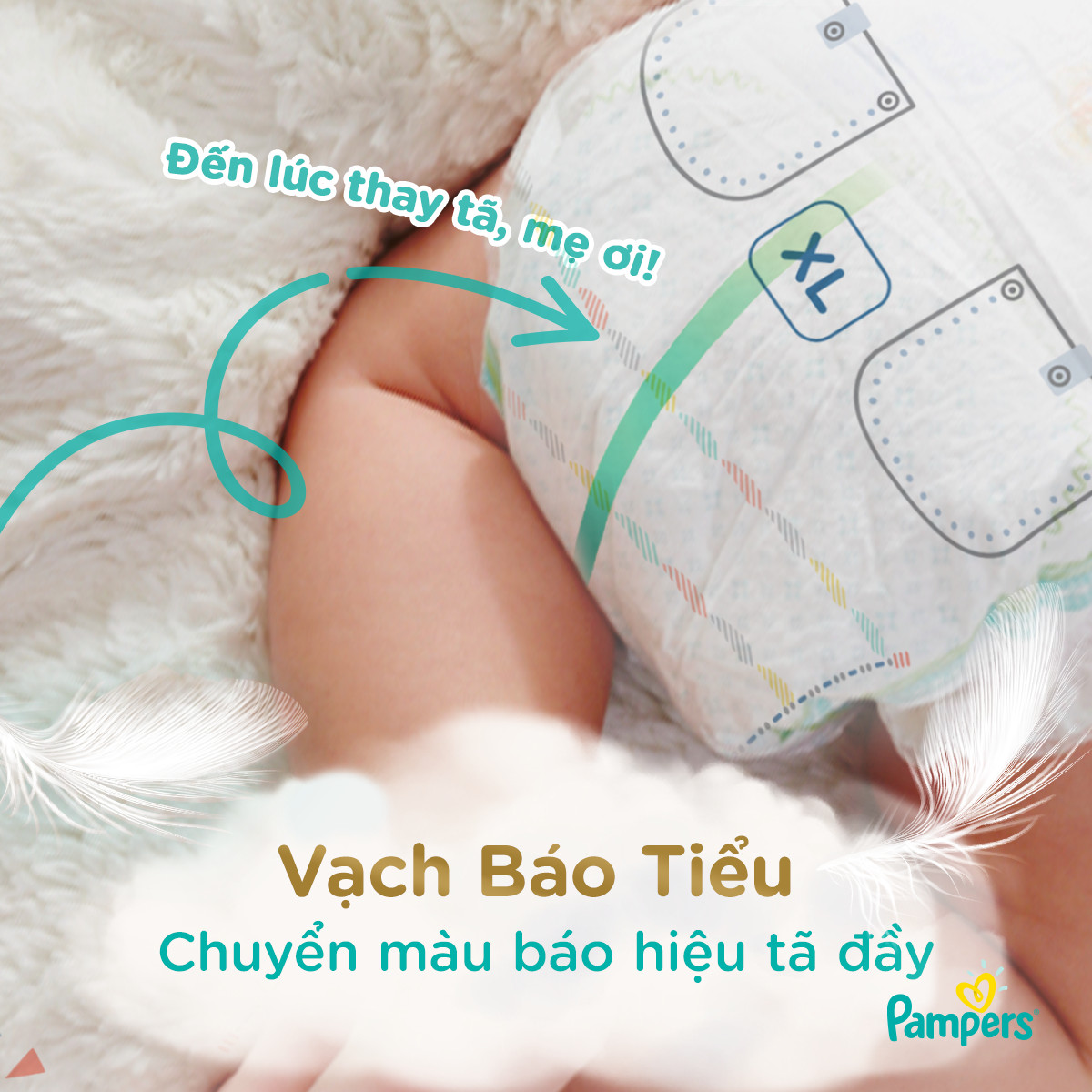 Tã/ Bỉm Dán PAMPERS Nội Địa Nhật Bản Size NB(70 miếng, dưới 5kg)/ S(64 miếng, 4-8kg)/ M(52 miếng, 6-11kg)/ L(42 miếng, 9-14kg), Cao Cấp Thượng Hạng