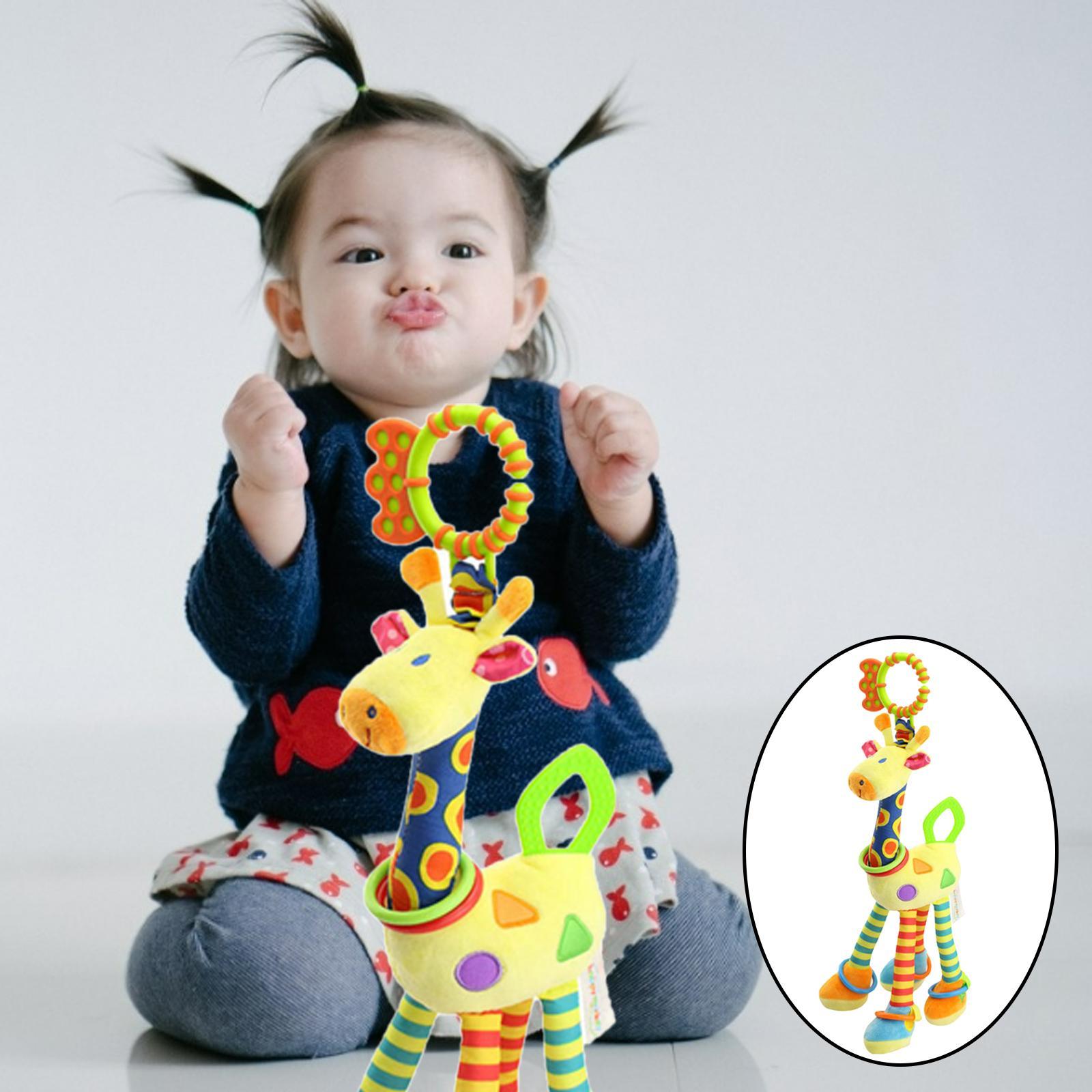 Baby Kids Rattle Toys Cartoon Animal Plush Hand Gifts