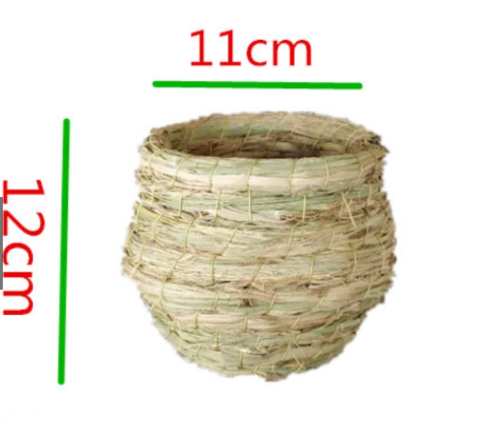 1 tổ đan rơm nhỏ 11*12 dùng làm tổ đẻ cho gà rutin, cút kiểng, manh manh, finch