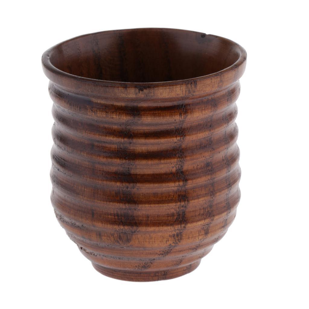 Japanese Style Creative Wooden Tea Cups For Cold and Hot Drinks Coffee Tea