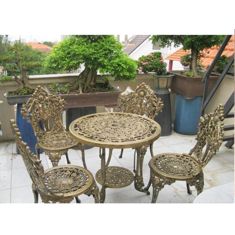 Bàn ghế sân vân vườn nhôm đúc cao cấp