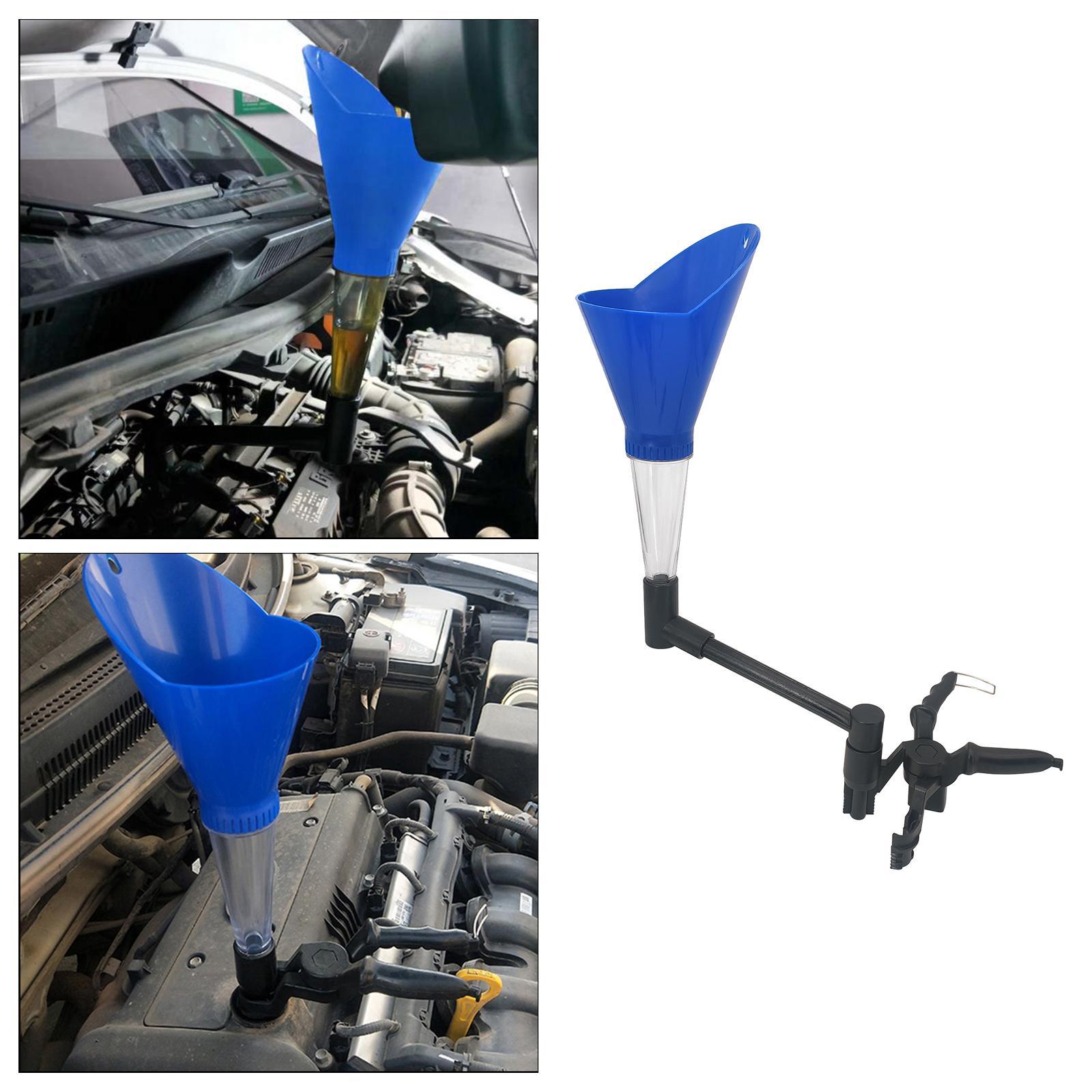 Universal Automotive Car Engine Oil Funnel Adapters Hands Free