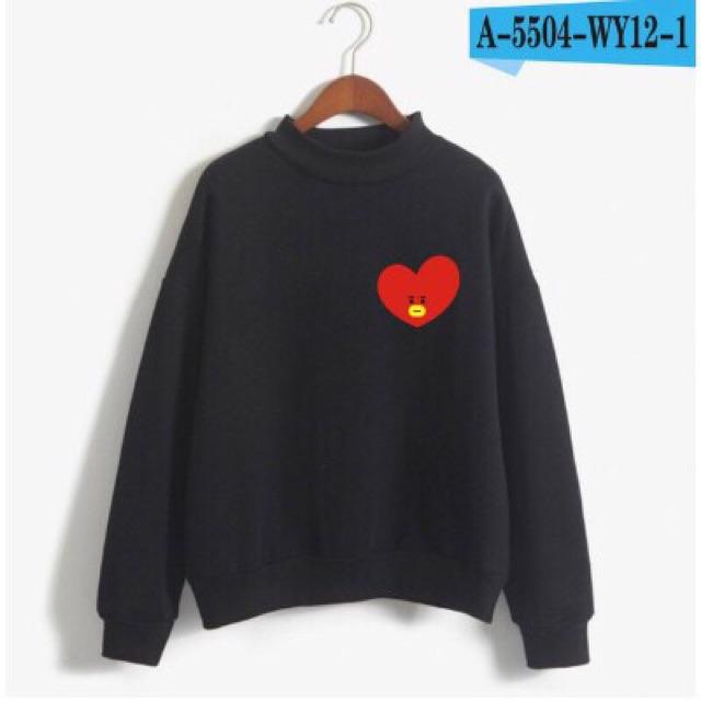 ÁO NỈ SWEATER NAM NỮ LOGO BTS 1 có bigsize