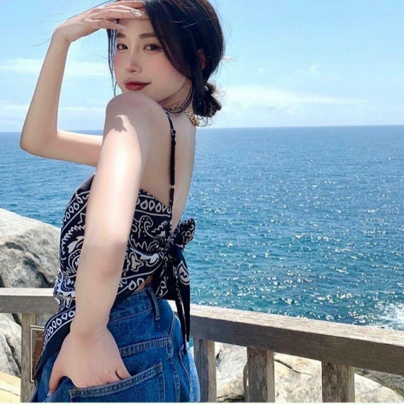 Áo yếm thổ cẩm lụa mịn cho nàng